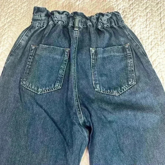 Zara Women's Jeans US 00 Blue 100% Cotton Mom - Picture 8 of 10
